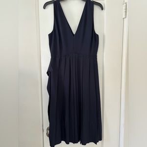 Navy blue bridesmaid or wedding guest dress